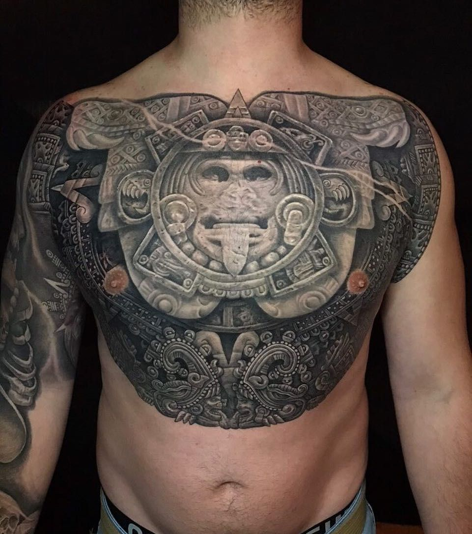 Pin Ernie Lopez On Aztec Mayan Tattoos Mexican Tattoo Aztec Art with regard to size 961 X 1087