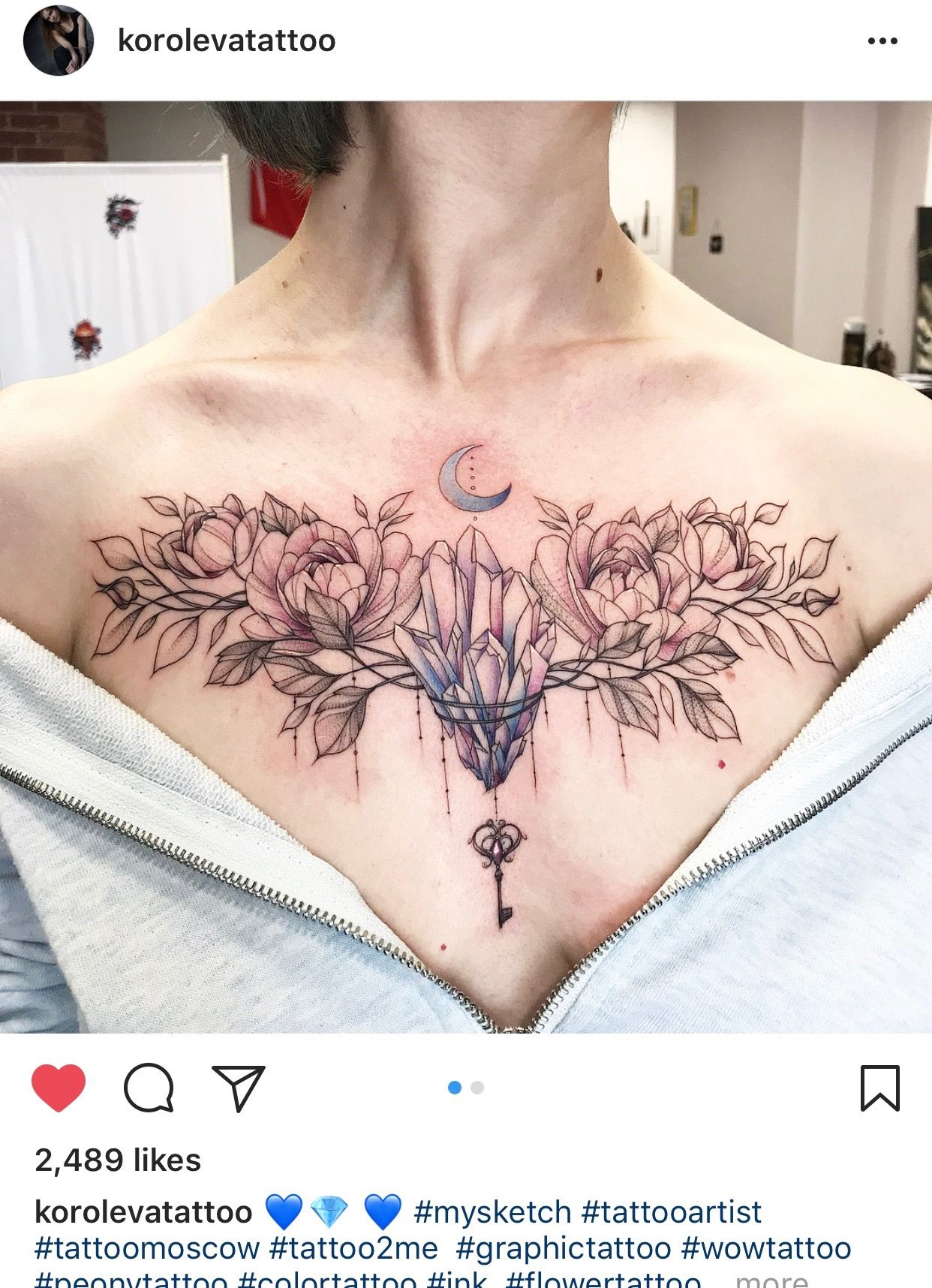 Pin Hollis Wakefield On Ink Chest Tattoo Designs Female Chest intended for measurements 1242 X 1716