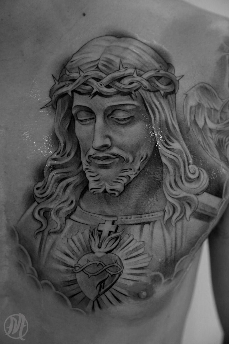 Pin Jan Pollk On Tattoo Mix Christ Tattoo Jesus Tattoo throughout proportions 800 X 1200