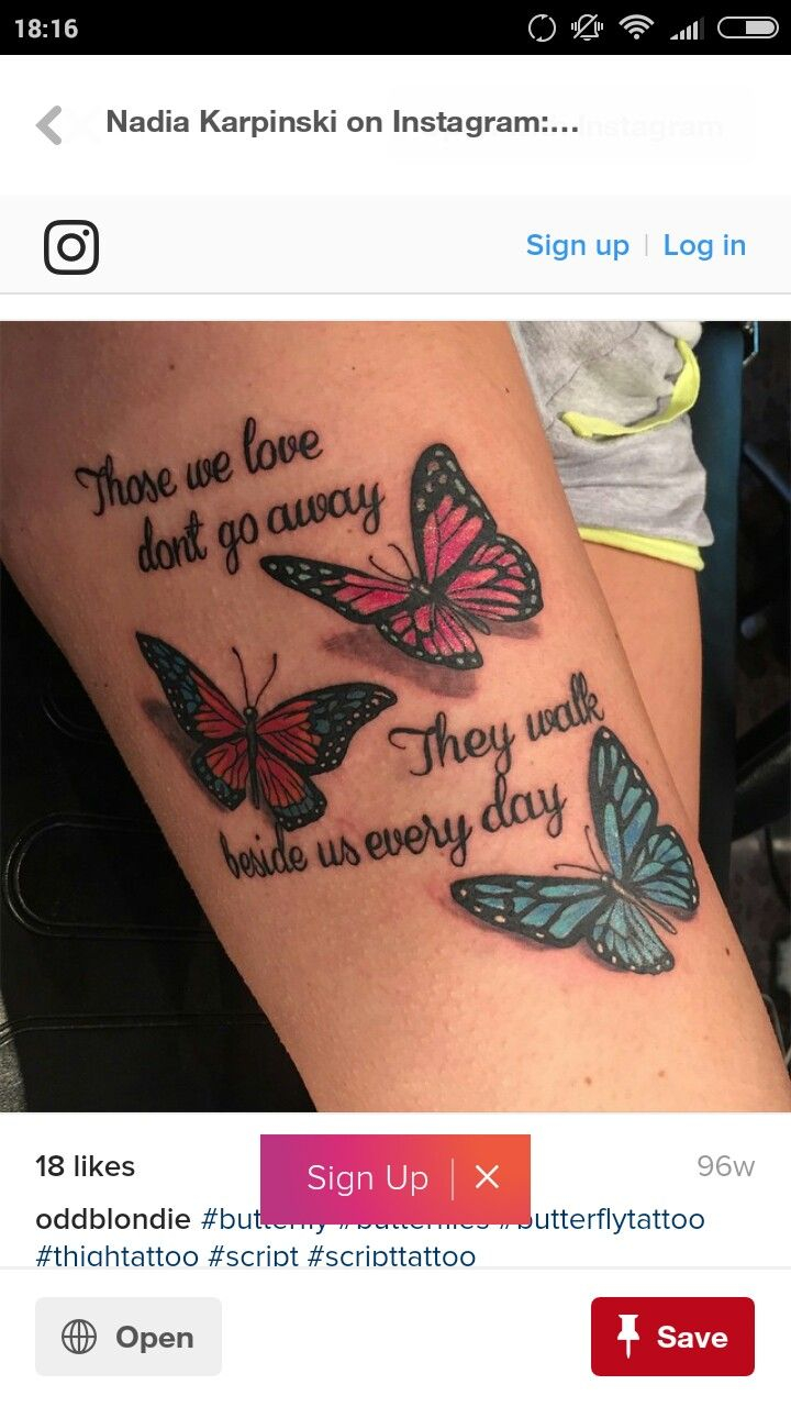 Pin On Butterfly Tattoos Tattoo Script Mom Tattoos for dimensions 720 X 1280