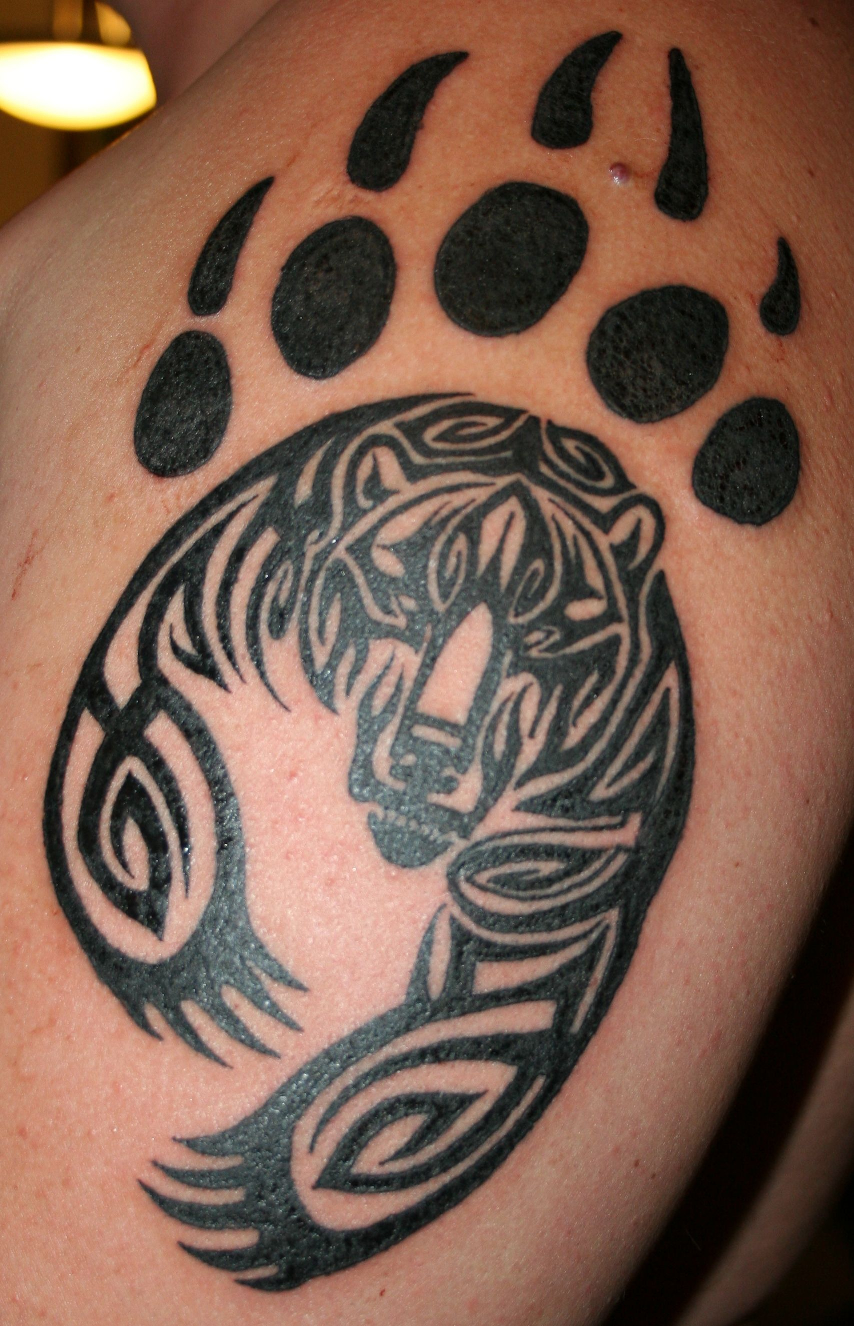 Pin Shania Liegey On Tats Tribal Bear Tattoo Bear Tattoos inside measurements 1707 X 2650