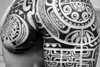 Polynesian Shoulder Chest Tattoos Pooino Yrondi Pooino Yrondi with regard to size 2448 X 3047