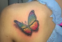 Realistic Rainbow Colored Butterfly Tattoo Done Ricky Garza In in size 852 X 1136
