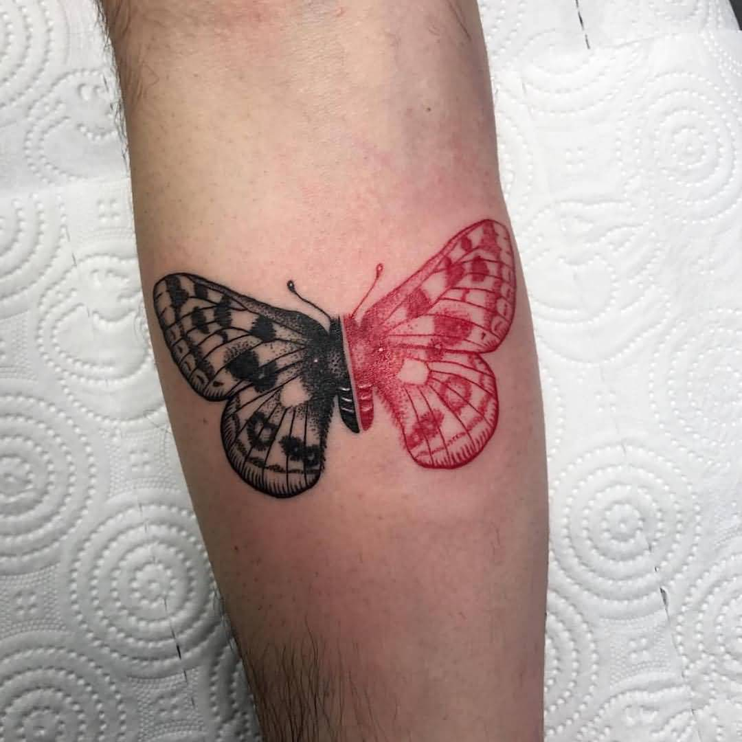 Red And Black Butterfly Tattoo Beautiful Butterfly Picture inside measurements 1080 X 1080