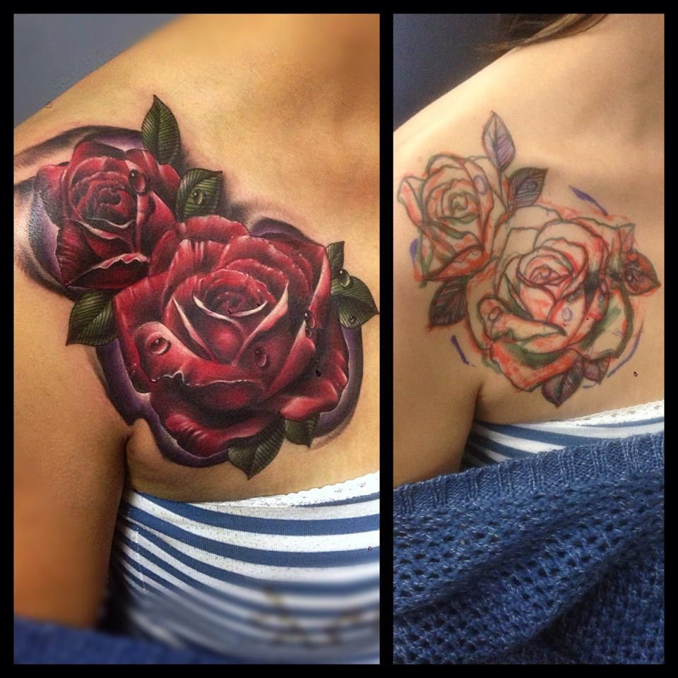 Red Roses Cover Up Flower Tattoo Beautiful Cover Tattoo Cover with proportions 960 X 960