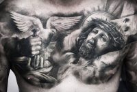Religious Chest Tattoo Khail Tattooer Photo 16624 for proportions 960 X 840