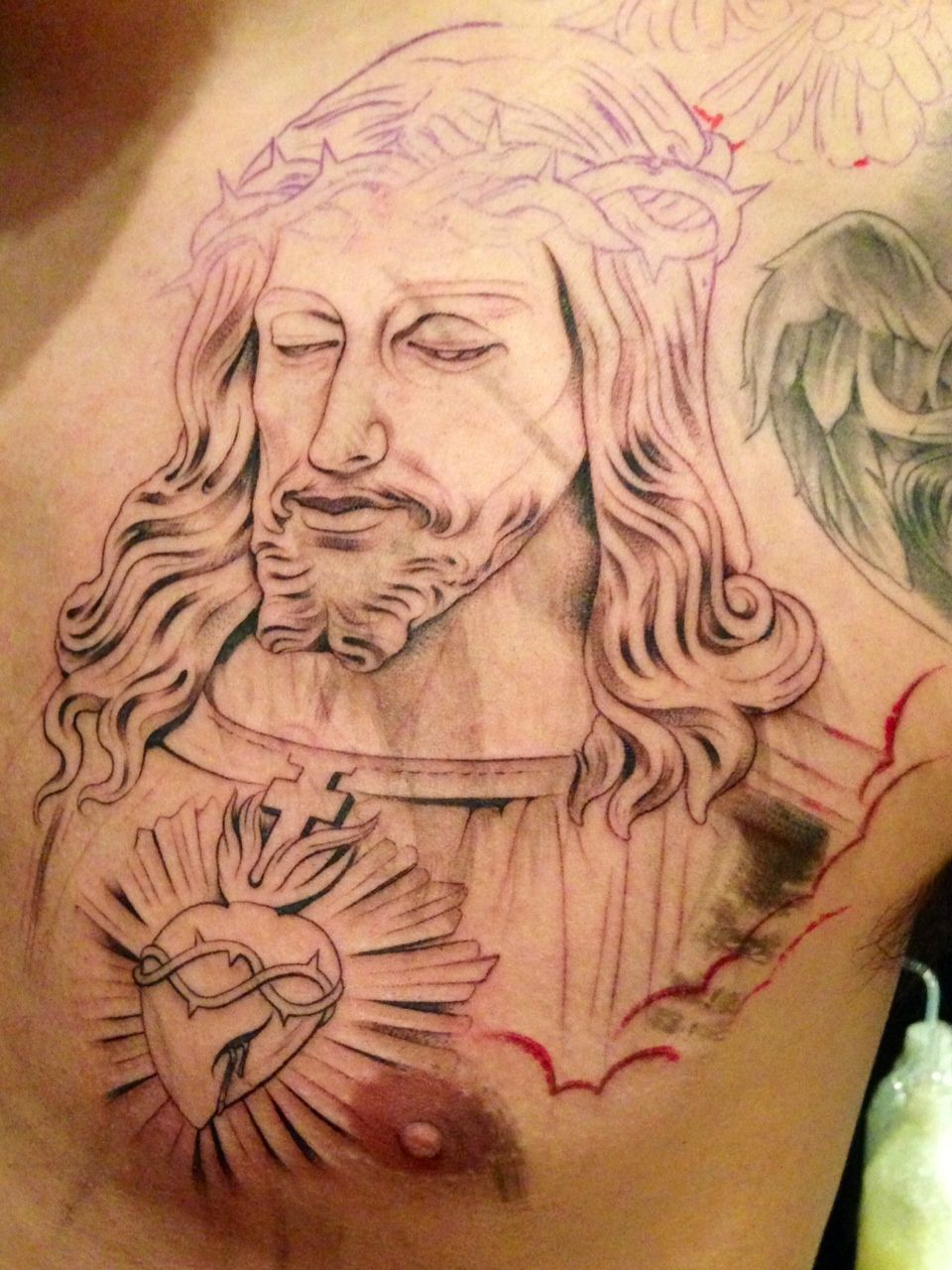 Religious Tattoos On Chest Jesus Religious Chest Religious Chest in proportions 960 X 1280