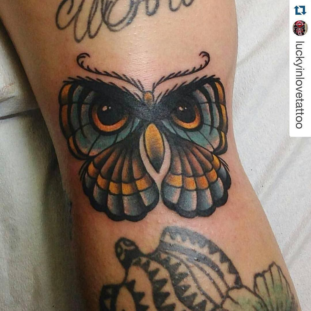 Repost Luckyinlovetattoo In Morgans Point Resort Texas Owl with proportions 1080 X 1080