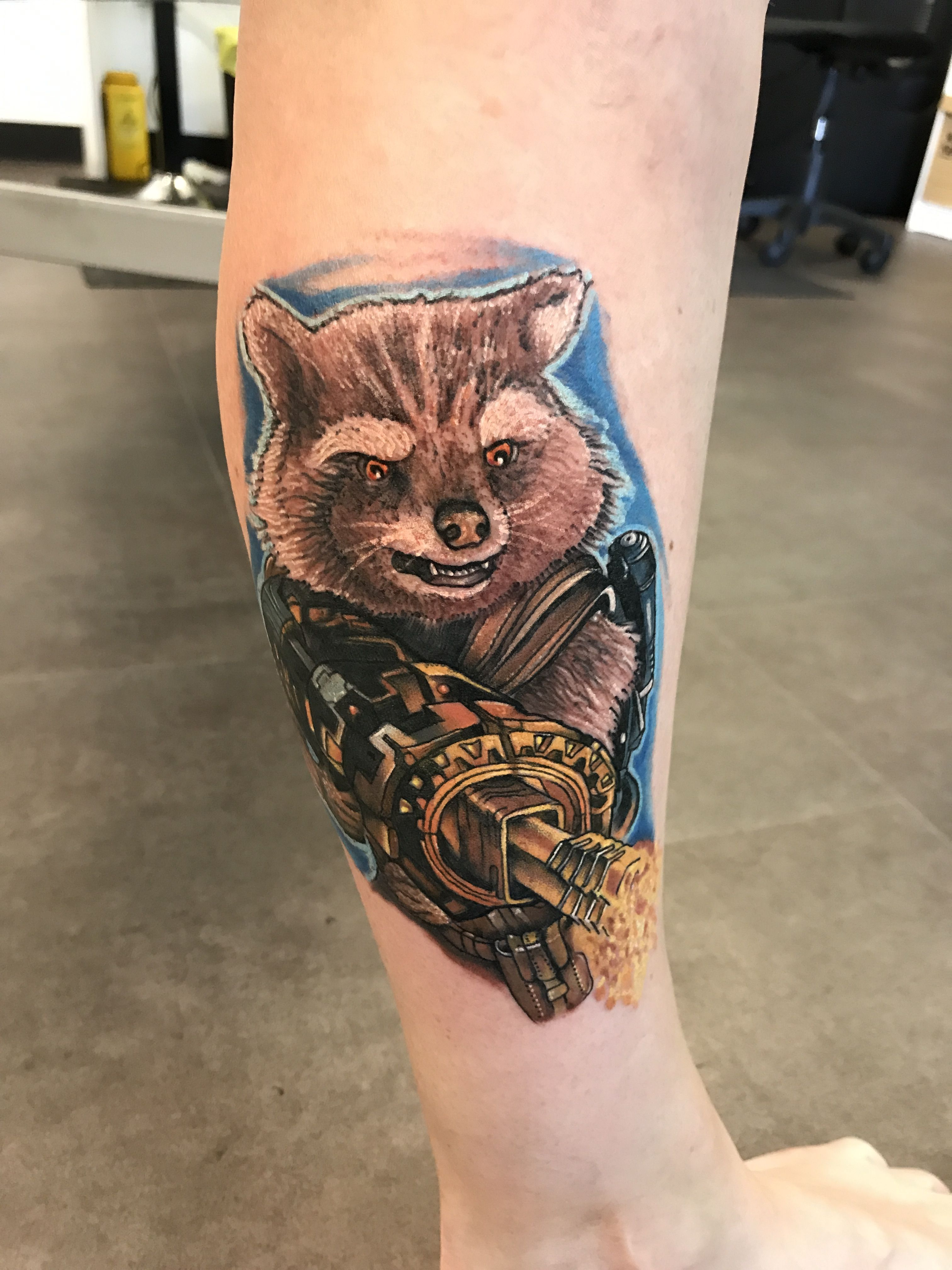 Rocket Raccoon Tattoo Guardians Of The Galaxy Guardians Of The inside sizing 3024 X 4032