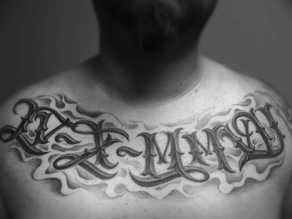 Roman Numeral In Superb Design On Chest Tattoo For Men Body Mods with dimensions 1024 X 768