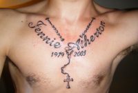 Rosary Beads Tattoo Designs On Chest Neck Tattoo Rosary Cross inside measurements 1024 X 768