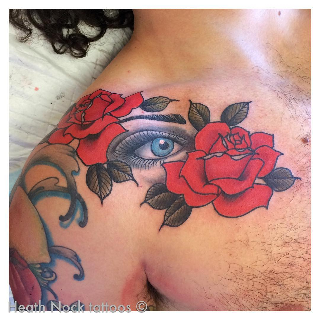Rose Chest Tattoo Best Tattoo Ideas Gallery intended for measurements 1080 X 1080