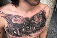 Rose Dove Eye Tattoo On Chest Best Tattoo Ideas Gallery inside size 1080 X 1080