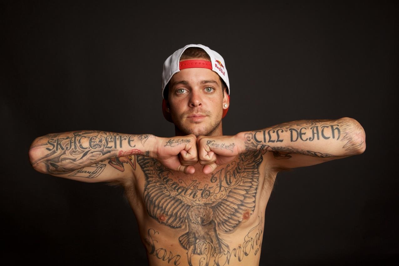 Ryan Sheckler Loud And Clear Tattoos Celebrity Tattoo Designs regarding proportions 1276 X 850
