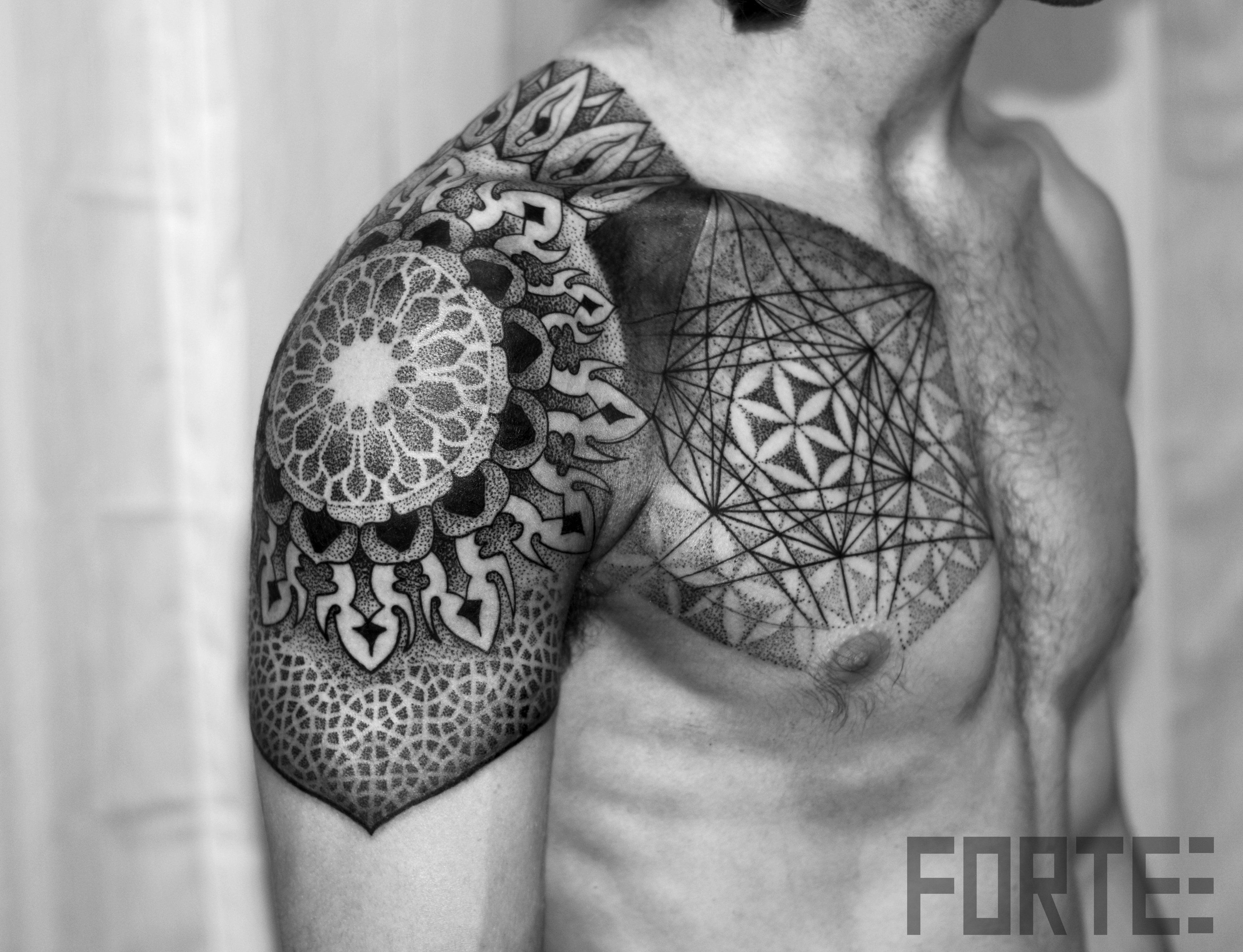 Sacred Geometry Tattoo Forearm Sacred Geometry Tattoo This Is One with sizing 3719 X 2848