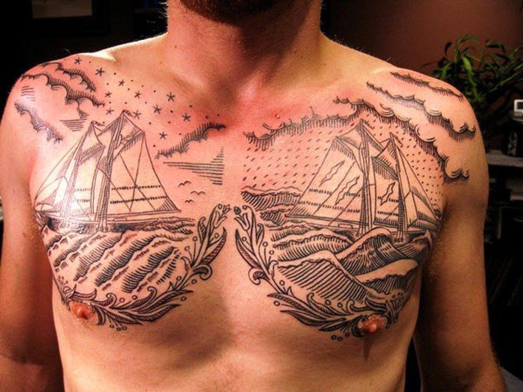 Sailor Tattoo On Chest Nautical Tattoos Sailor Tattoos Cool with regard to ...