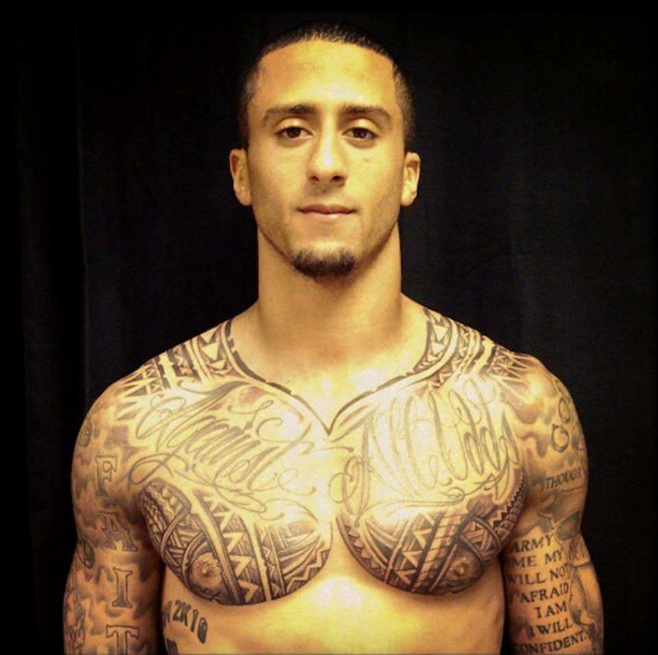 San Francisco 49ers Quarterback Colin Kaepernick Got A Tribal Piece within proportions 960 X 956