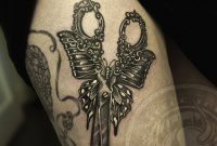 Scissors Butterfly Filigree Tattoo Gabi Tomescuextreme within size 1360 X 2048