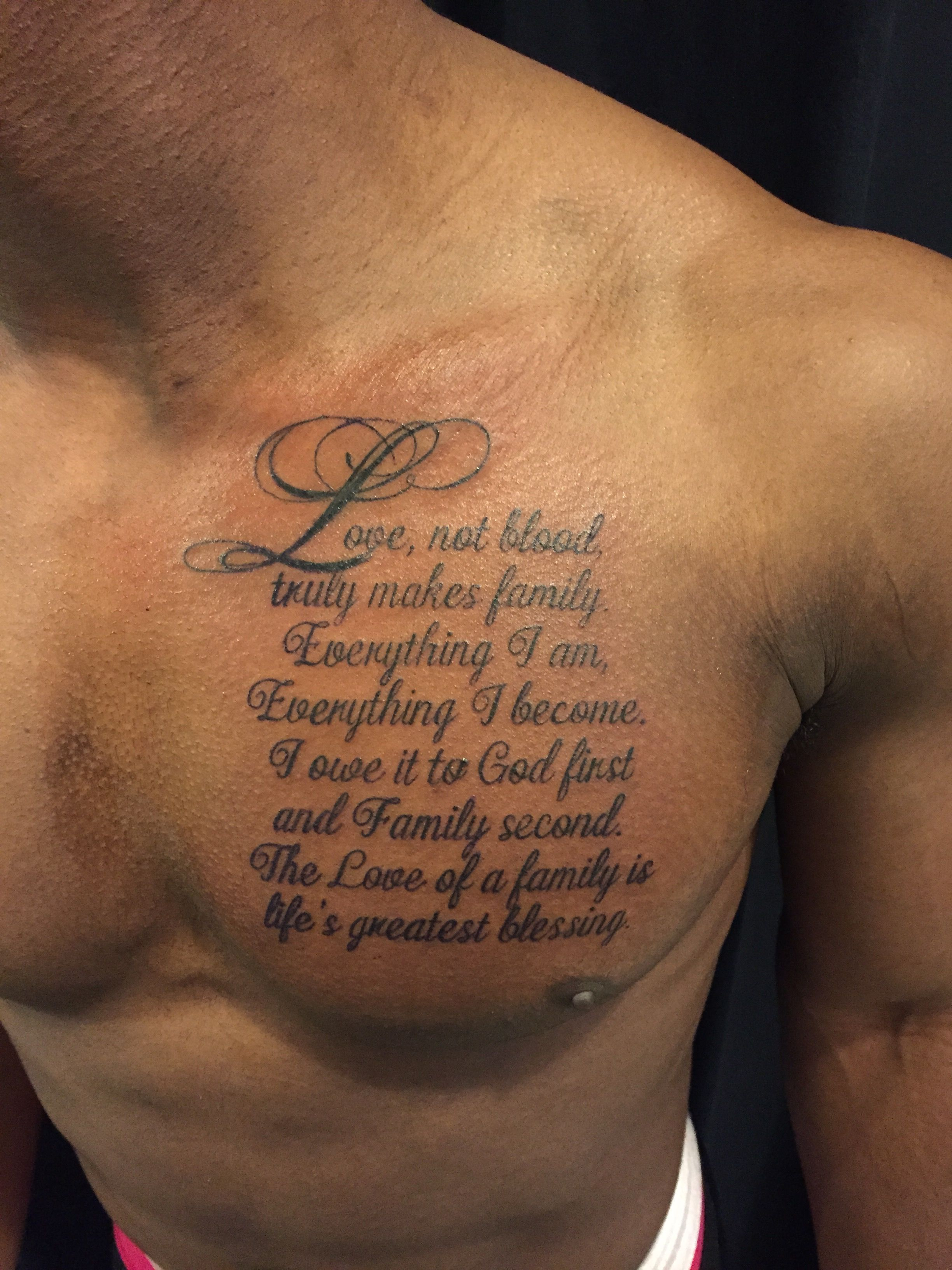 Script On Chest Tattoo Artist Nina Dreamworx Ink 3883 Rutherford Rd with regard to measurements 2448 X 3264