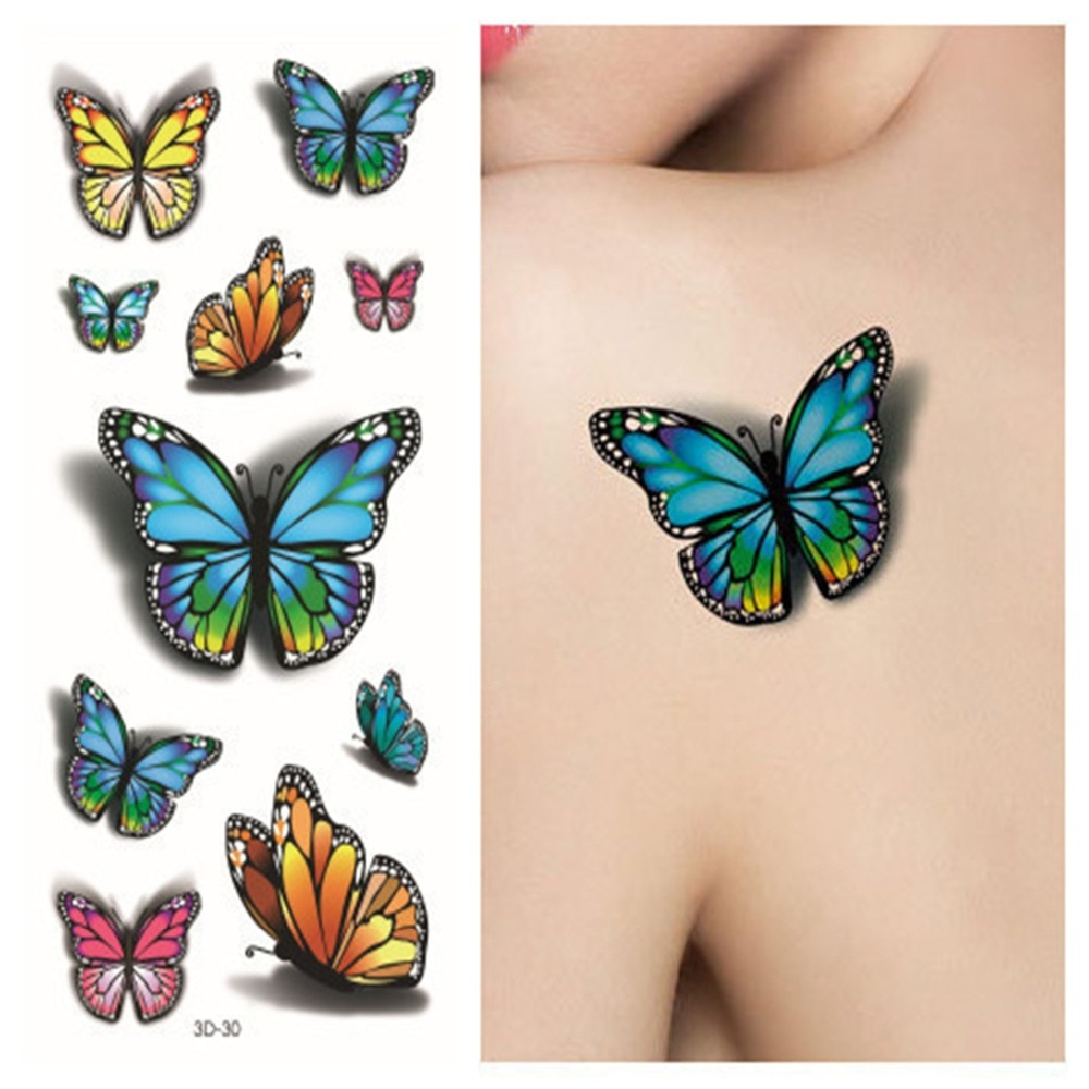 Sexy Tatoo 3d Purple Designs Pastel 3d Butterfly Tattoo Body Art within size 1000 X 1000
