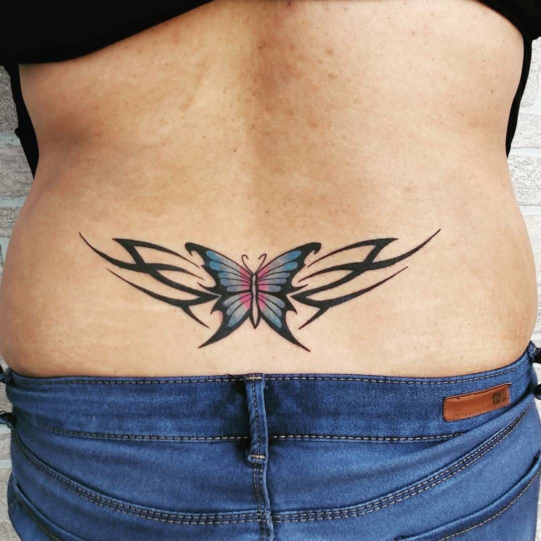 Sharp Butterfly Tramp Stamp Tattoos Tramp Stamps Tattoos Tramp with r...