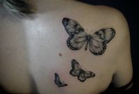 Shoulder Blade Tattoo Of Three Butterflies Ivy Saruzi within size 1000 X 1000