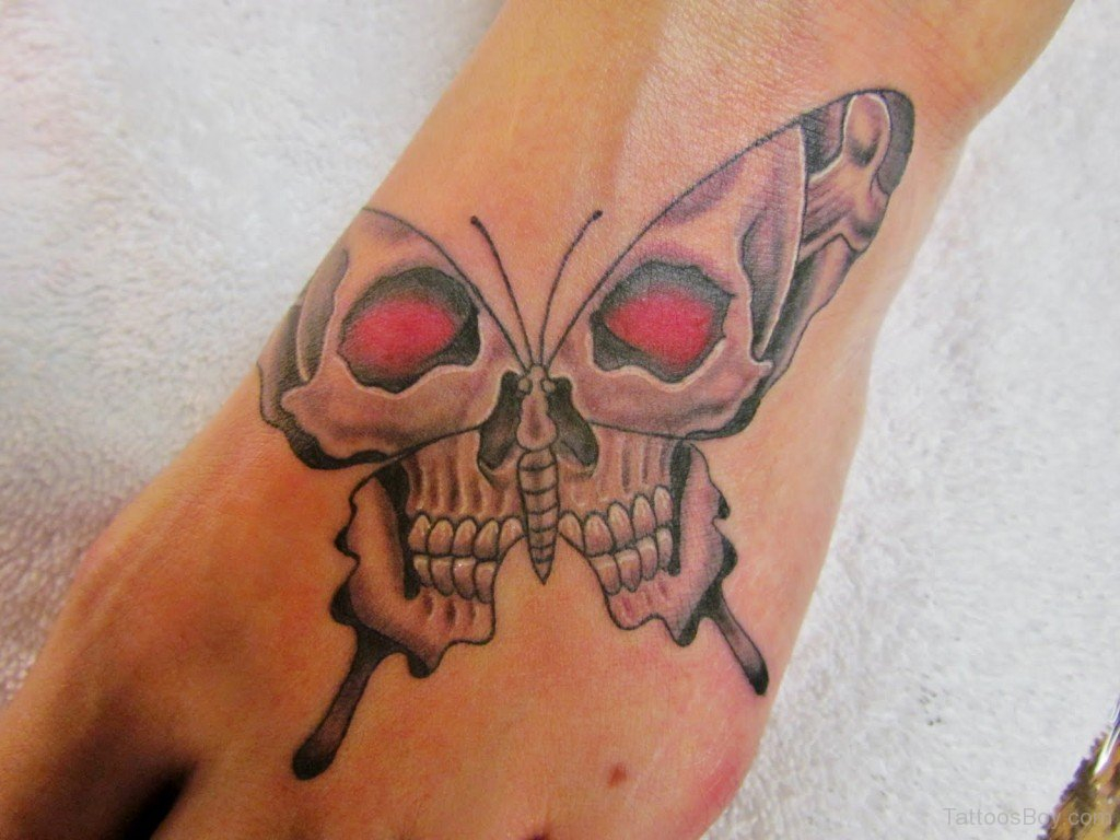 Skull And Butterfly Tattoo Design Tattoo Designs Tattoo Pictures for size 1024 X 768