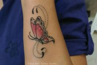 Small One Butterfly Color Tattoo Butterflytattoo Girltattoo with size 1330 X 1662