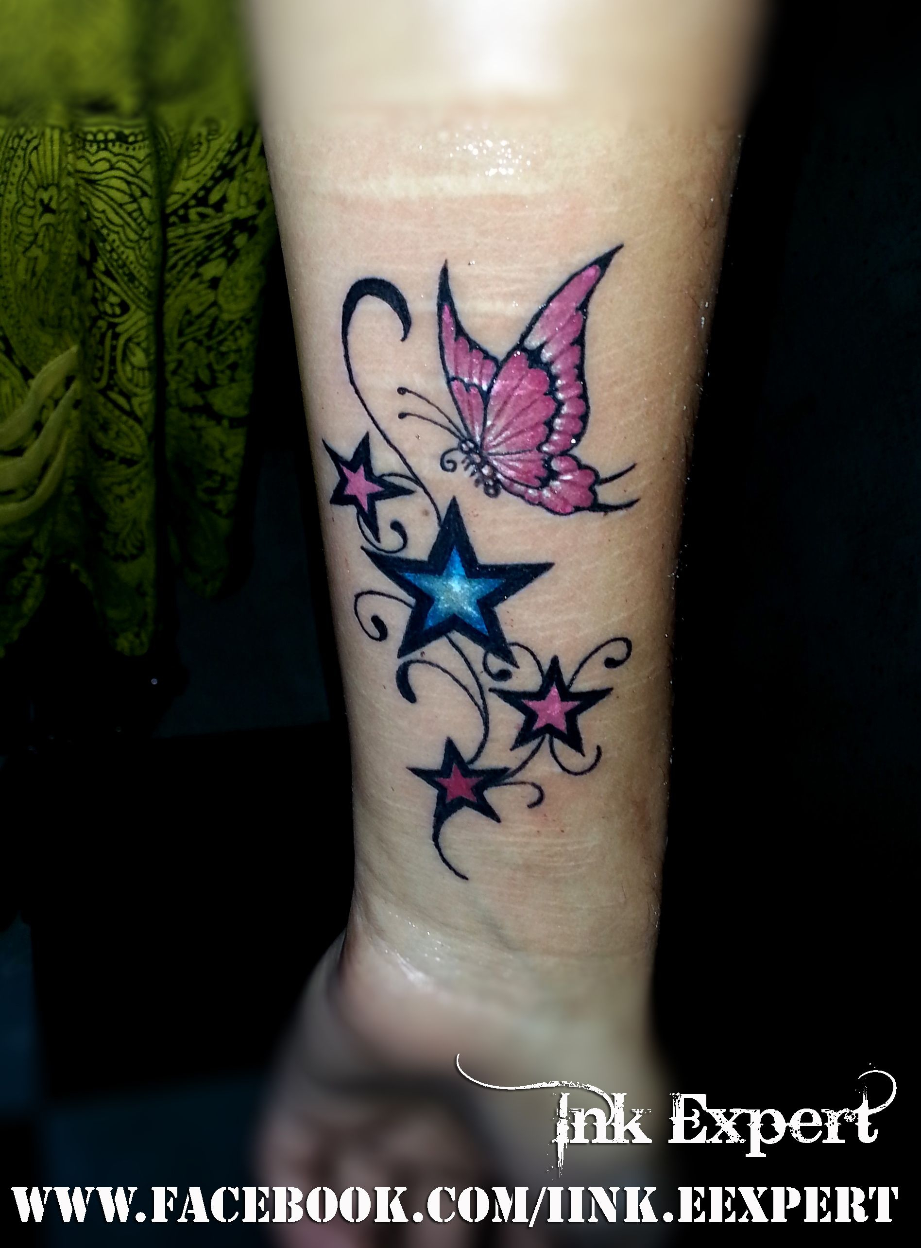 Some Star With Butterfly Tattoo Done Raj Yadav At Ink Expert with measurements 1896 X 2568