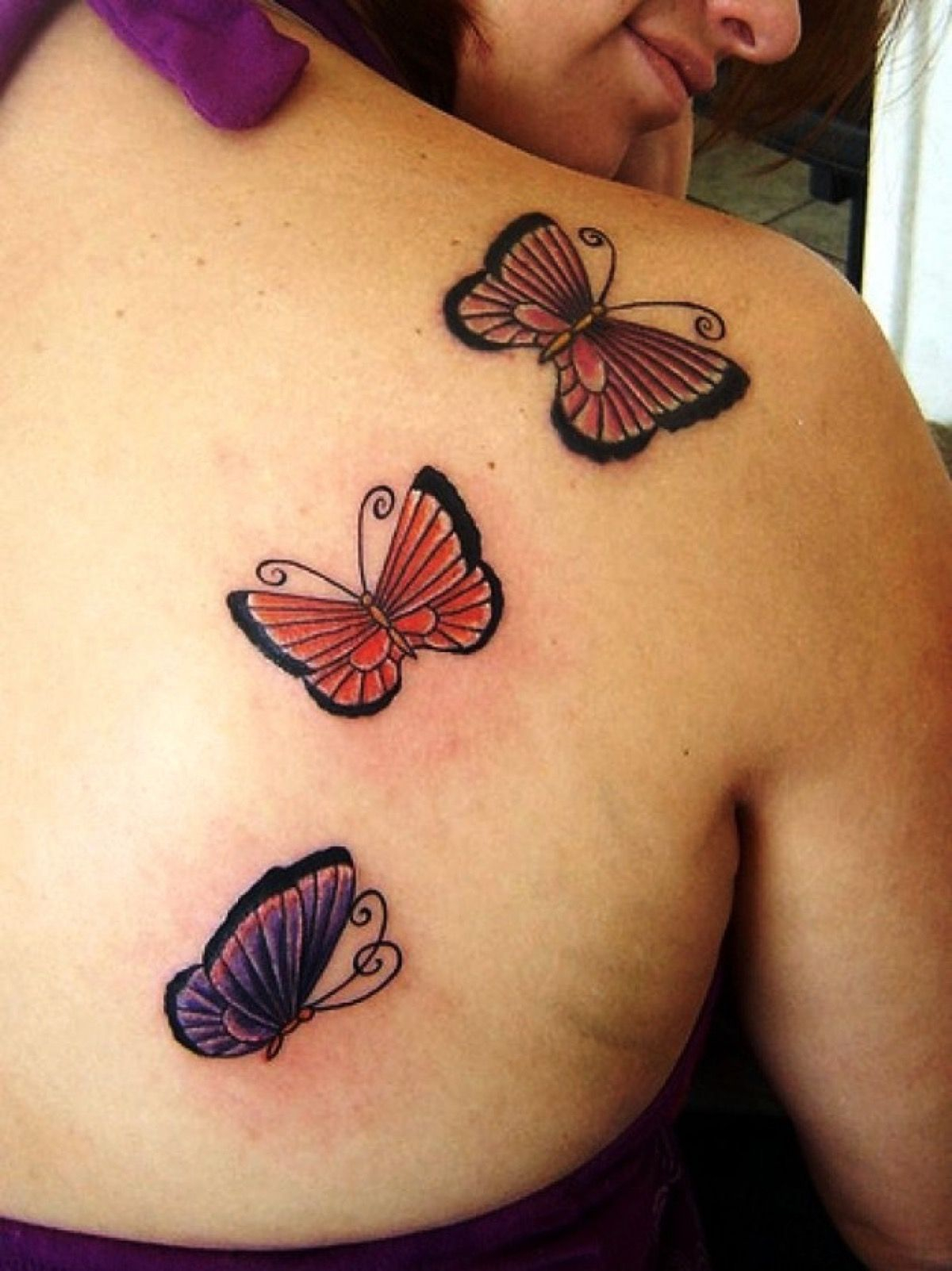 Special Back Shoulder Tattoo Ideas For Women Tattoos Butterfly inside siz.....