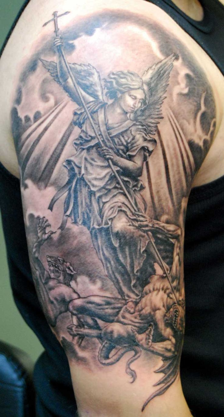 St Michael Tattoo For Mark St Michael Is The Patron Saint To All with dimensions 736 X 1371