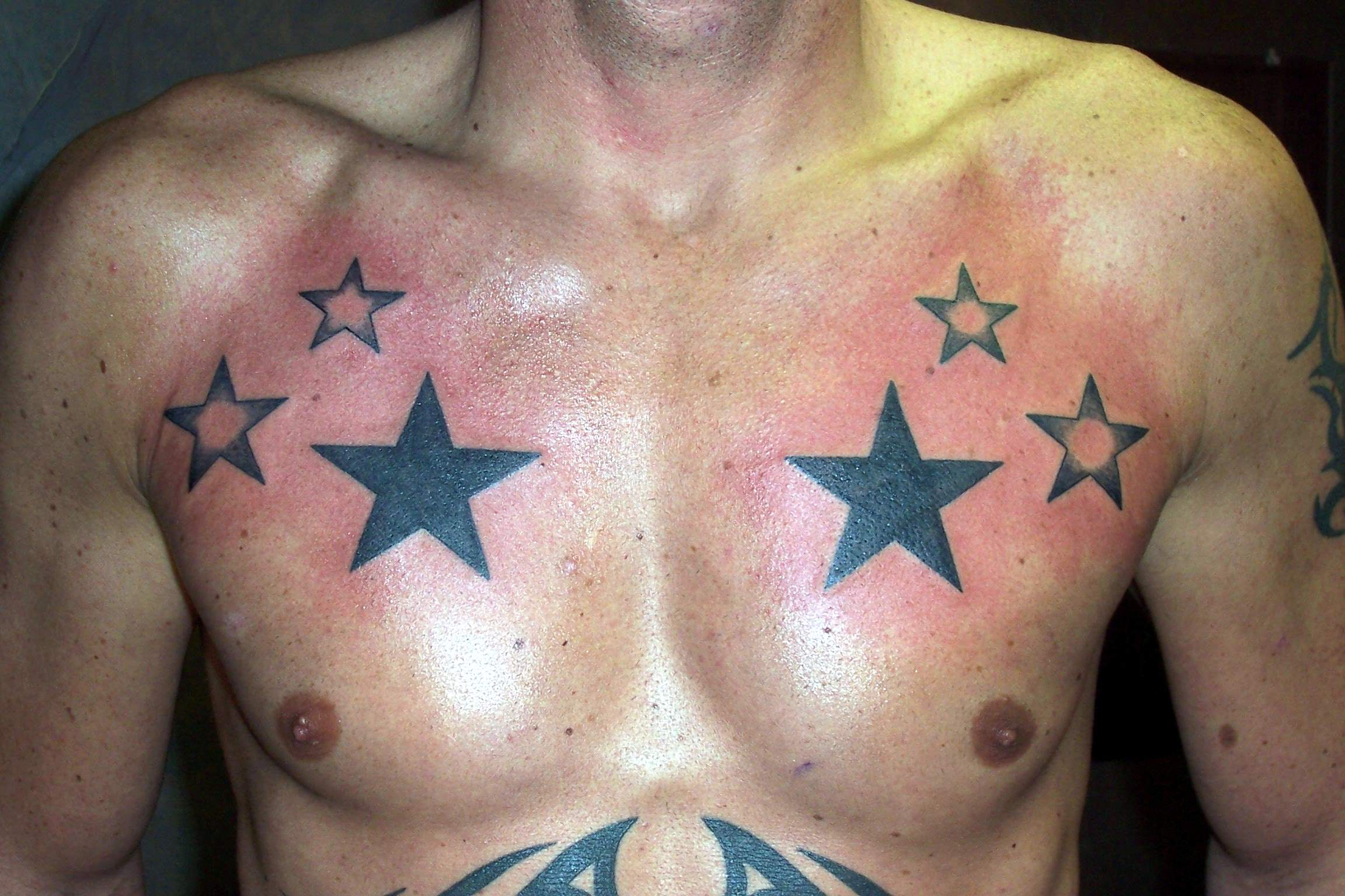 Stars On Chest Tattoo Picture in measurements 2304 X 1536