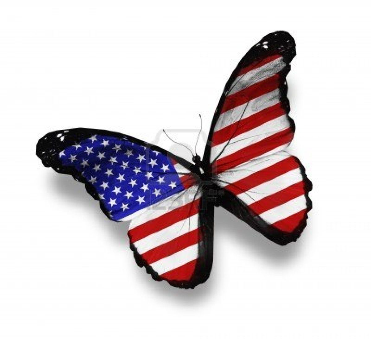 Stock Photo Butterflies Flag Butterfly Crafts American Flag in proportions 1200 X 1098