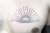 Sunrise Over The Water Tattoo On The Left Side Of The Chest Best intended for measurements 1080 X 1080