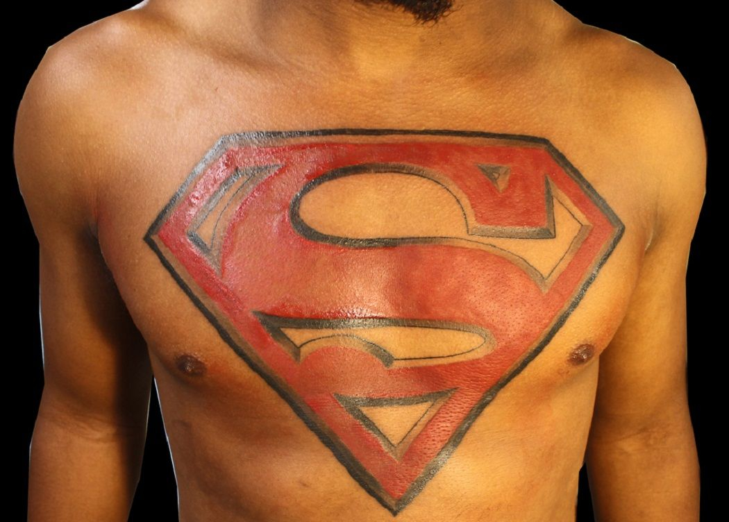 Superhero Tattoos For Men Comic Book Tattoos For Men Superman intended for measurements 1050 X 752