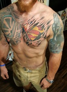 Superman Chest Tattoo 95 Images In Collection Page 2 inside size 1068 X 1452
