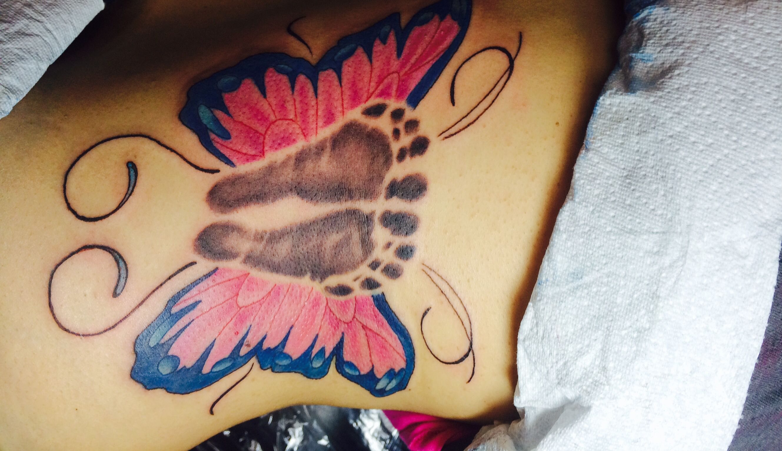 Tattoo Ba Feet Butterfly Tattoo Tattoos Ba Tattoos Ba with regard to propor...
