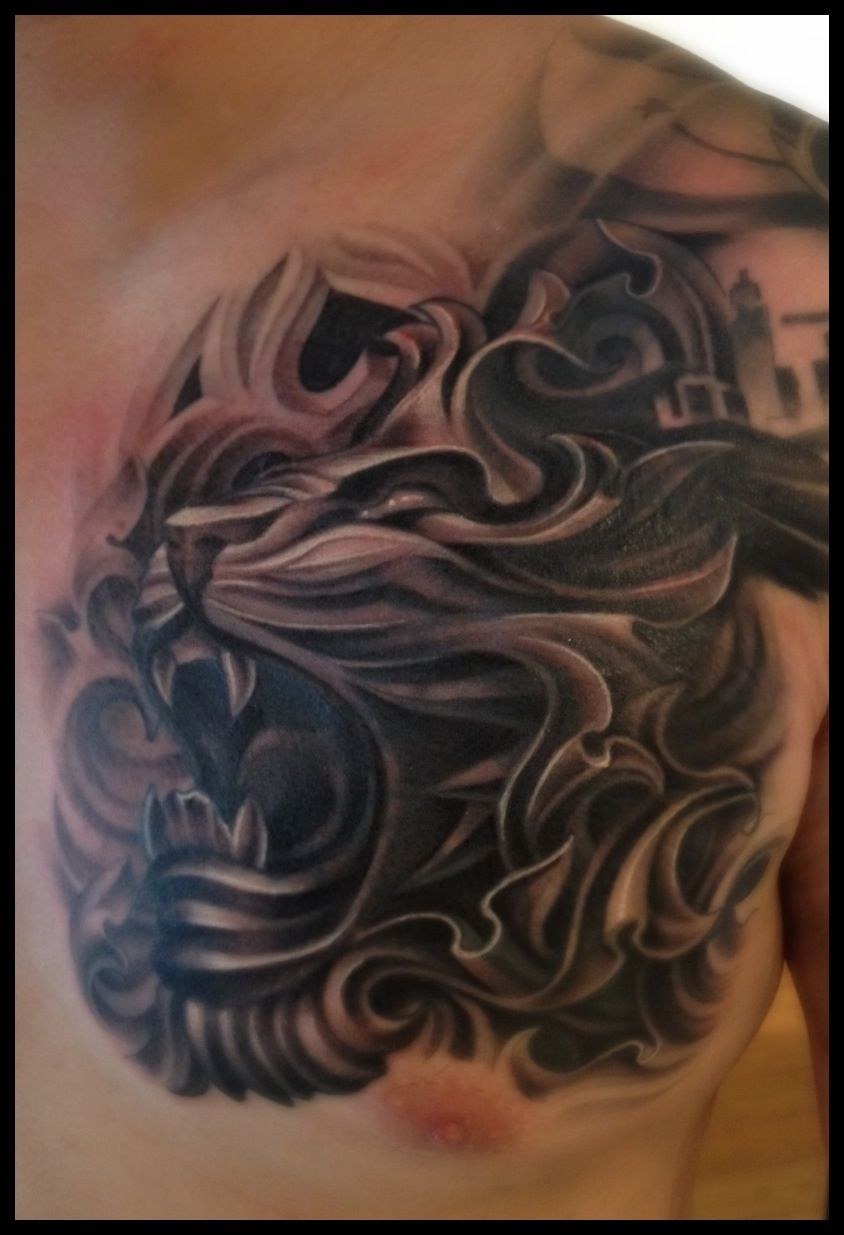 Tattoo Cover Up Coverup Lion Lion Tattoo Tattoo Nightmare 4 Replies inside proportions 844 X 1235