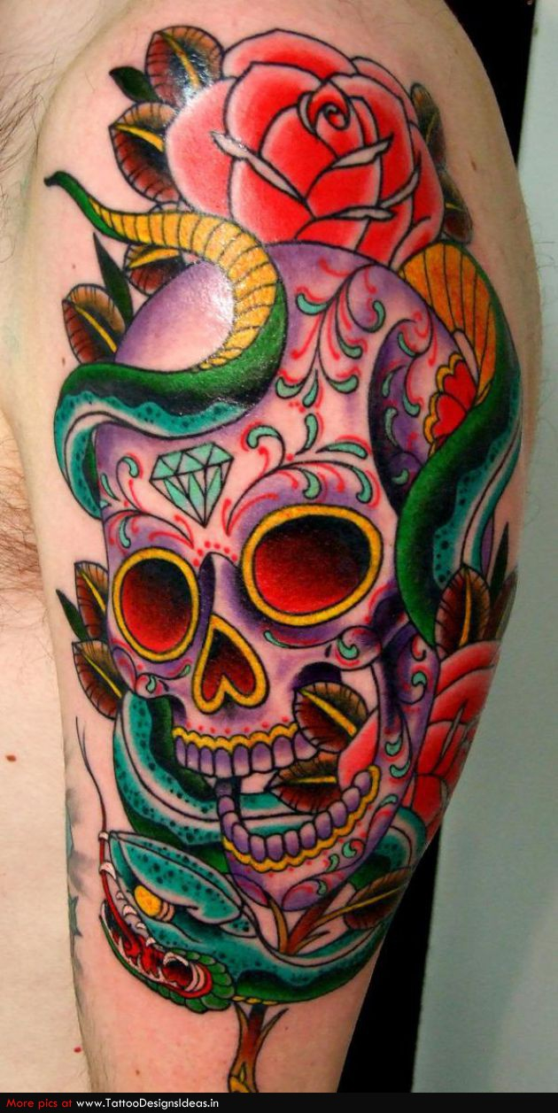 Tattoo Design Of Sugar Skull Tattoos Tattoomagz Tattoo Designs in size 630 X 1257