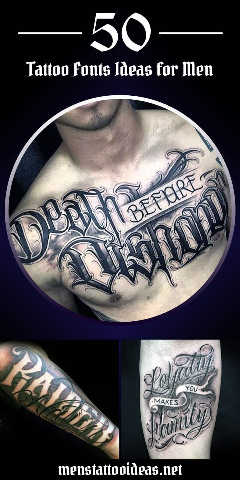 Tattoo Fonts Ideas For Men Ideas And Designs For Guys intended for dimensions 800 X 1600