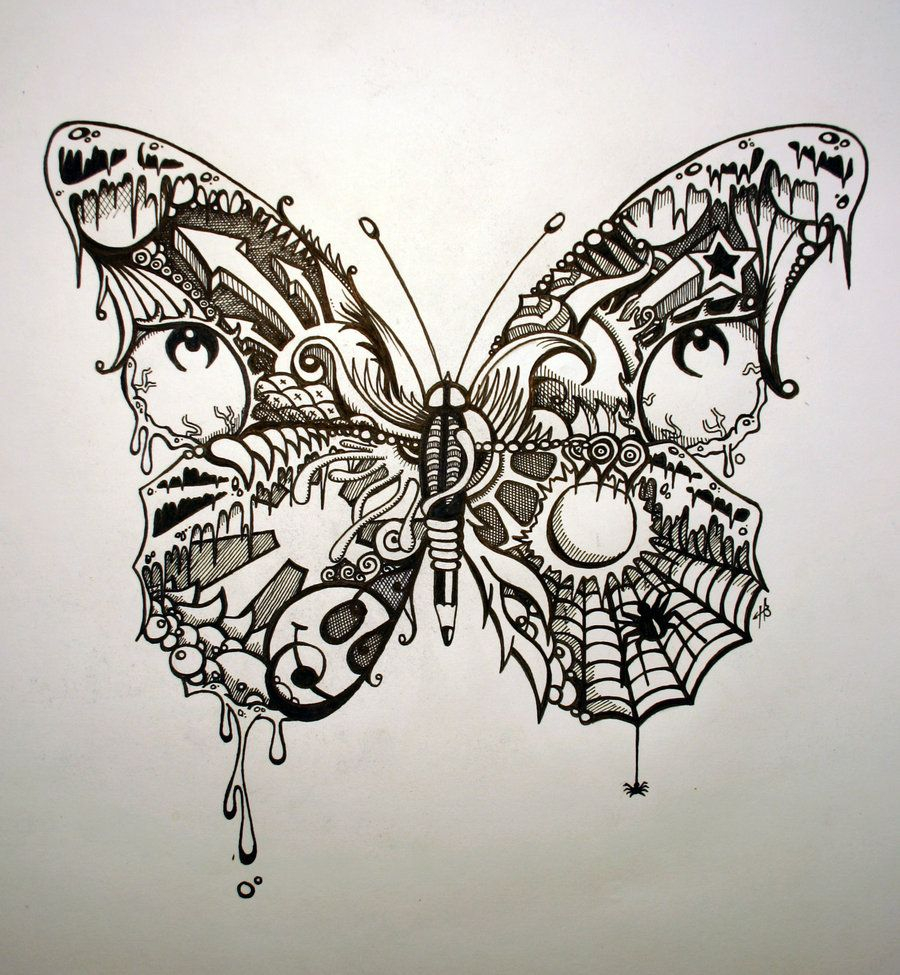 Tattoo Inspiration Butterfly In An I Spy Twist With So Many with proportions 900 X 975