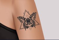 Tattoo On Female Shoulder Mystic Butterfly Tattoo Vector Image for sizing 1000 X 827
