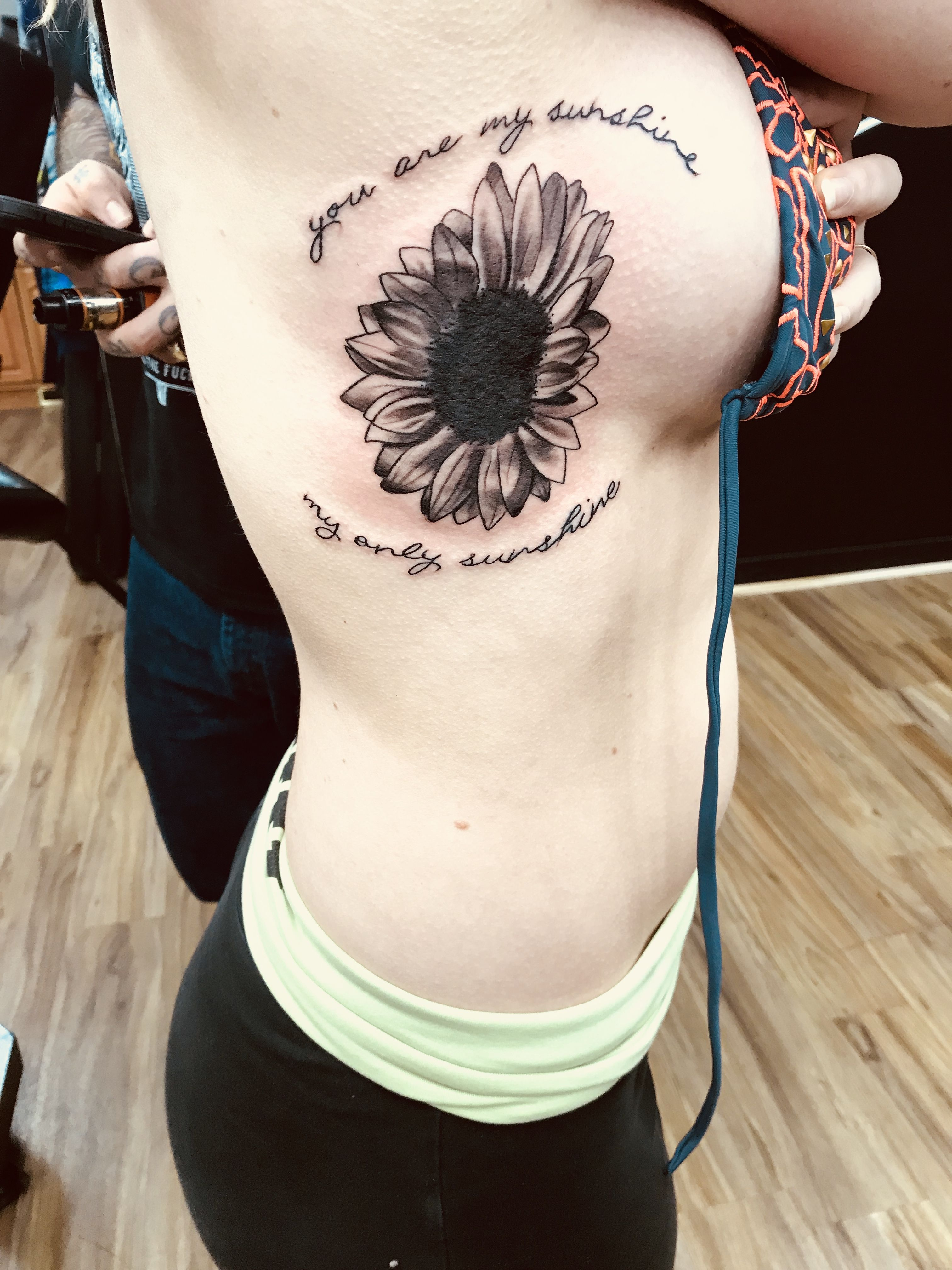 Tattoo Sunflower Inked Ribtattoo My Style Tattoos Ink with regard to size 3024 X 4032