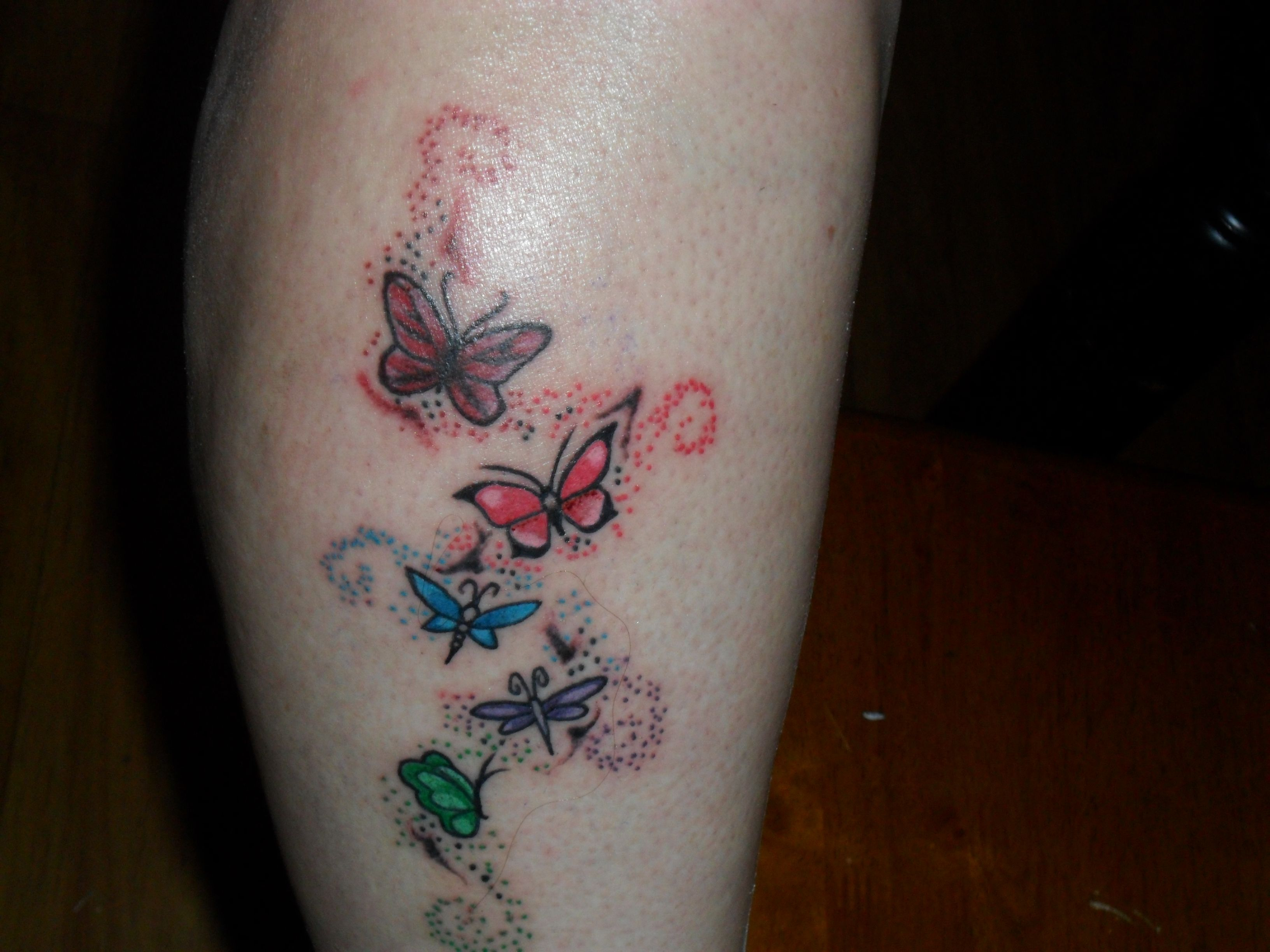 Tattoo That Represents My Kids Butterflies Are The Girls Dragonflies with regard to proportions 3264 X 2448