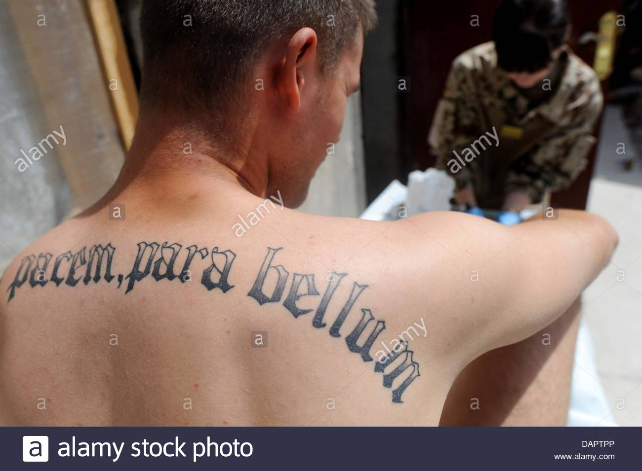 Tattooed Soldier Stock Photos Tattooed Soldier Stock Images Alamy for size 1300 X 955