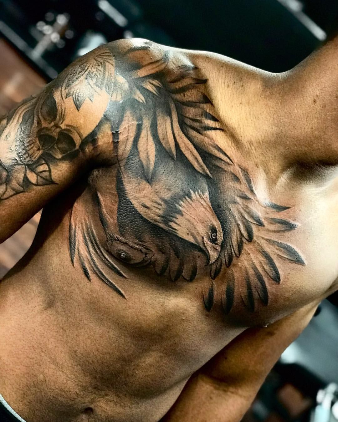 Tattoosal Freehand Eagle Big Chest Tattoo Only In intended for size 1080 X 1349