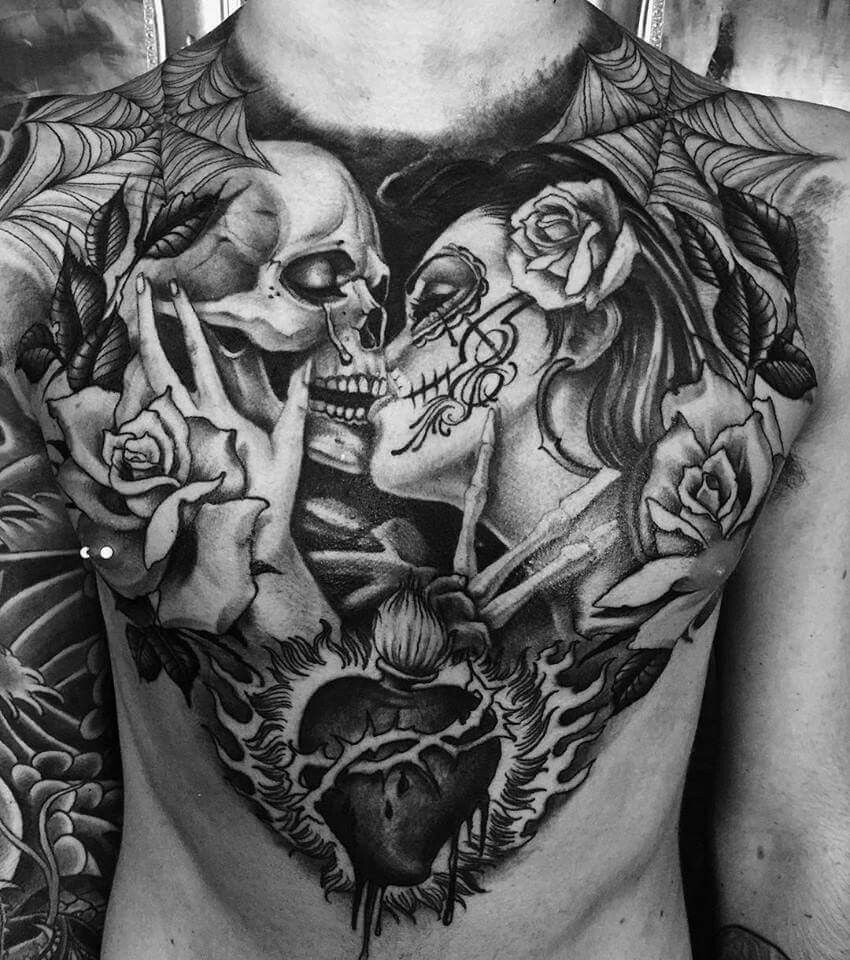 Tattoosmenschest Awesome Tattoos Chest Tattoo Tattoos Tattoos regarding sizing 850 X 960