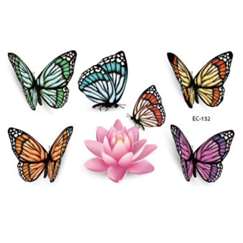 Temporary Tattoos Body Art Amazing 3d Butterfly Flash Tattoo Sticker regarding dimensions 1000 X 1000