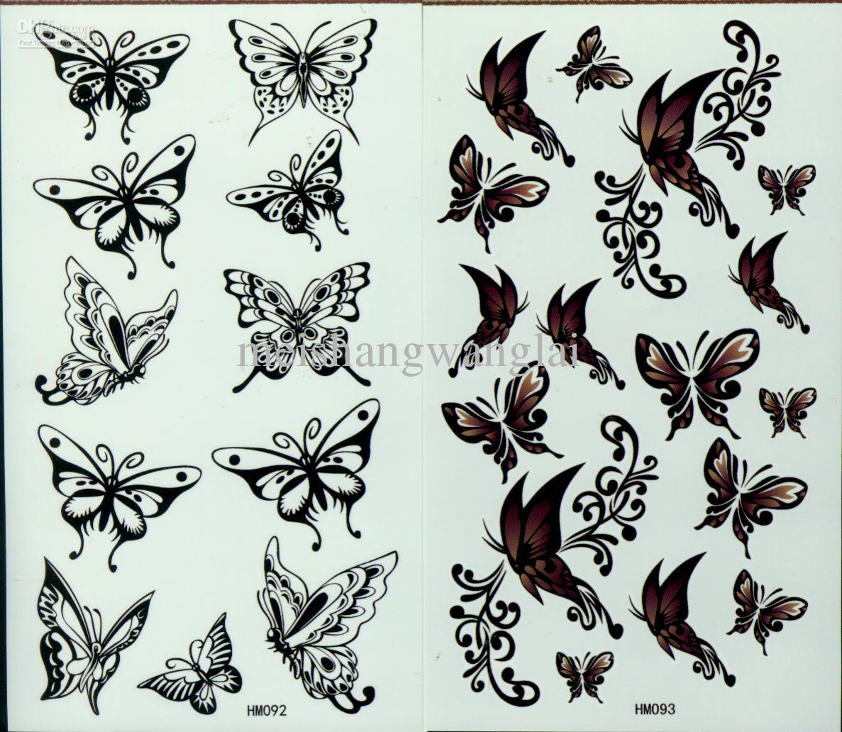 Temporary Tattoos Butterfly Tattoo Stencils For Body Waterproof News in proportions 1187 X 1032