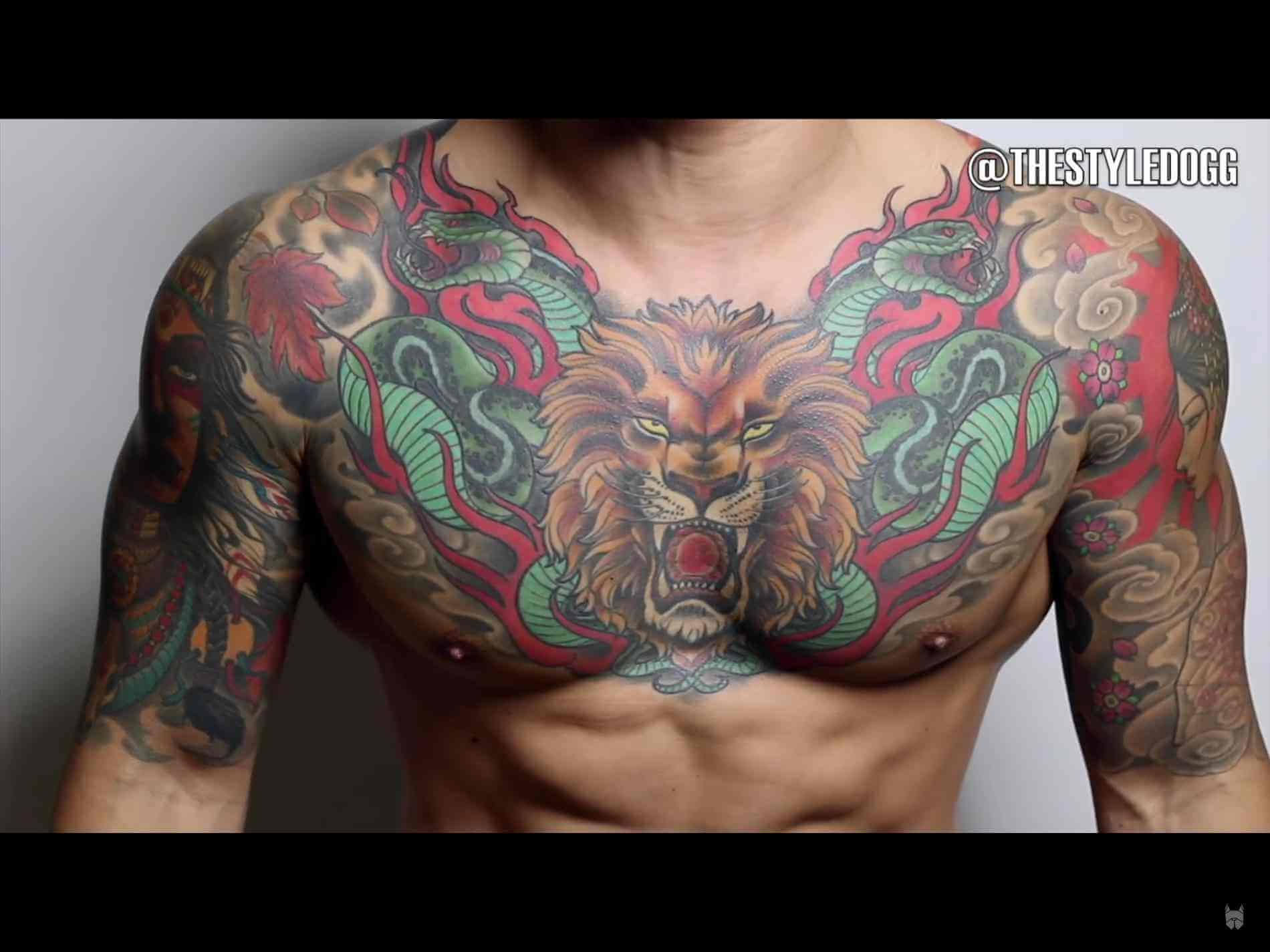 The 100 Best Chest Tattoos For Men Improb for dimensions 1900 X 1425